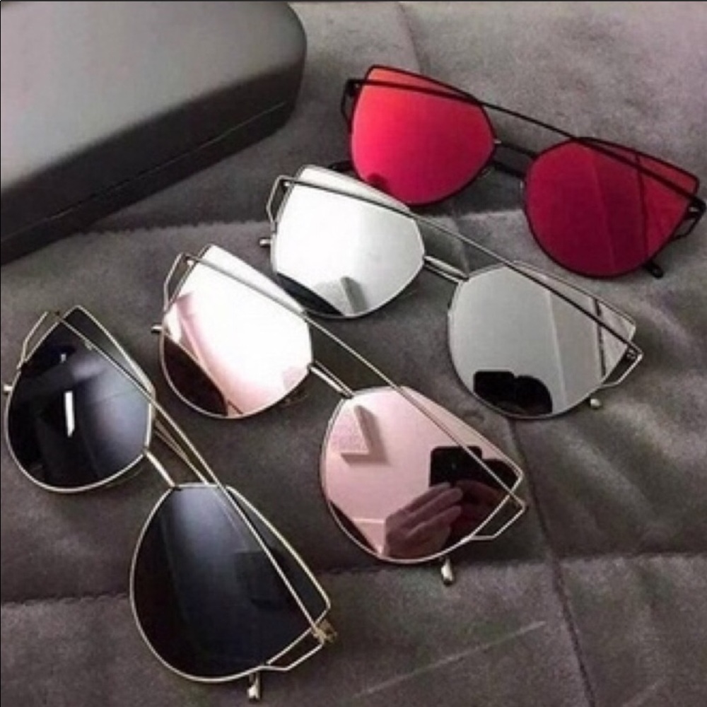 Cat Eye Aviator Sunnies Sunglasses -New! - Picture 2 of 5